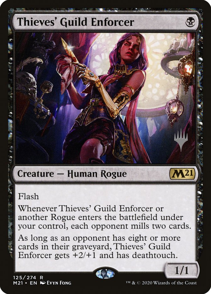 Thieves' Guild Enforcer (Promo Pack) [Core Set 2021 Promos] | Golgari Games