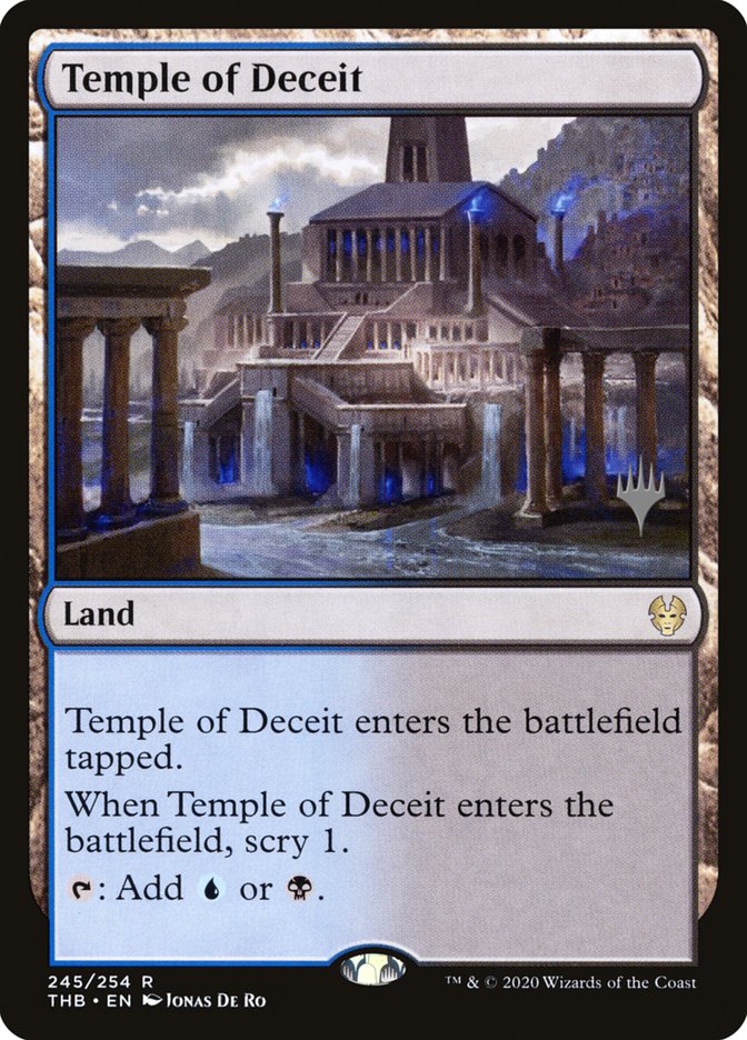 Temple of Deceit (Promo Pack) [Theros Beyond Death Promos] | Golgari Games