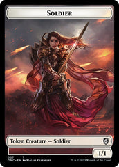 Soldier (007) // Angel Double-Sided Token [Phyrexia: All Will Be One Commander Tokens] | Golgari Games