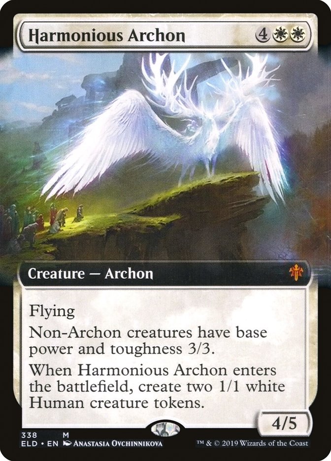 Harmonious Archon (Extended Art) [Throne of Eldraine] | Golgari Games