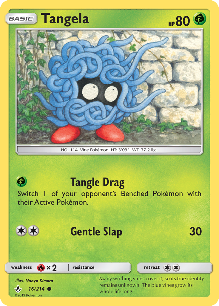 Tangela (16/214) [Sun & Moon: Unbroken Bonds] | Golgari Games