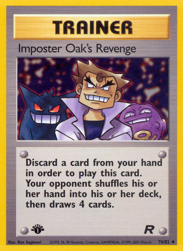 Imposter Oak's Revenge (76/82) [Team Rocket 1st Edition] | Golgari Games