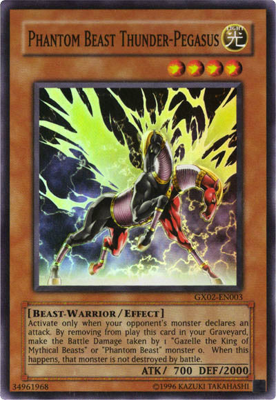 Phantom Beast Thunder-Pegasus [GX02-EN003] Super Rare | Golgari Games