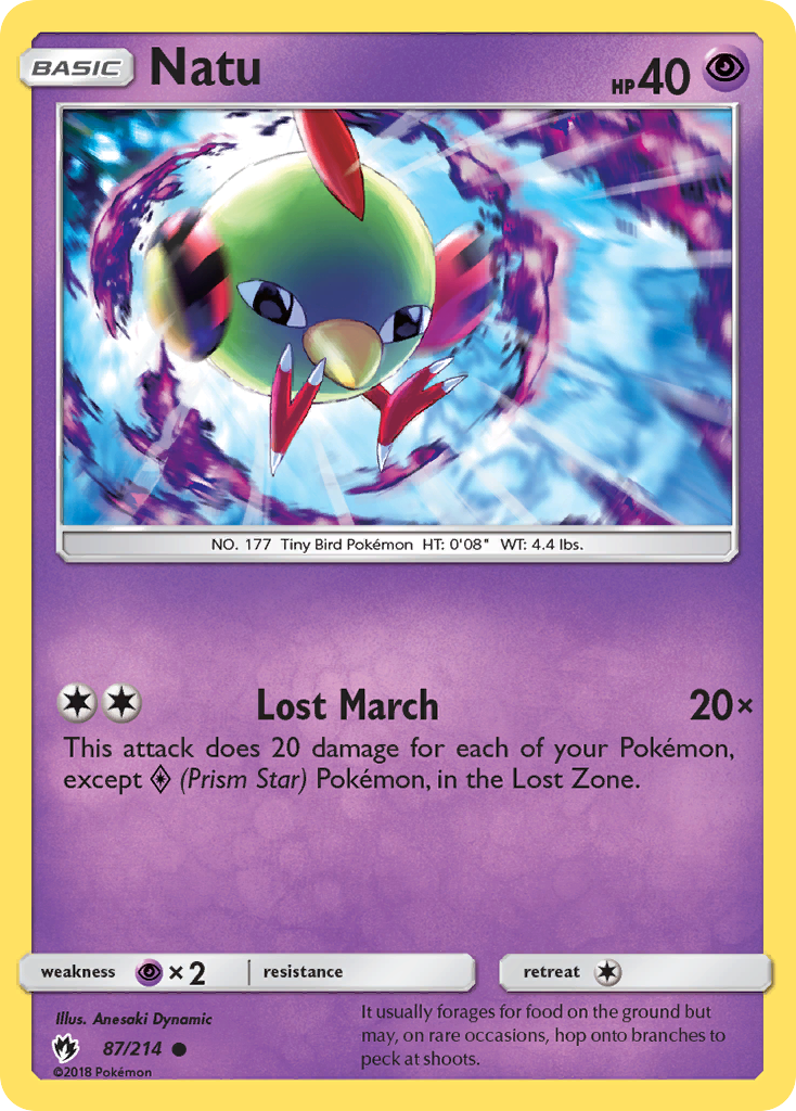 Natu (87/214) [Sun & Moon: Lost Thunder] | Golgari Games