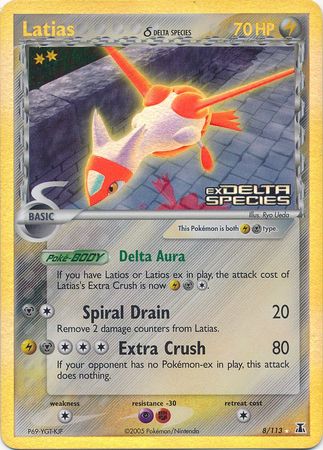 Latias (8/113) (Delta Species) (Stamped) [EX: Delta Species] | Golgari Games