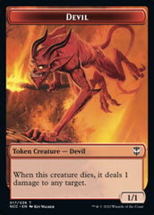 Soldier (33) // Devil Double-sided Token [Streets of New Capenna Commander Tokens] | Local Legends