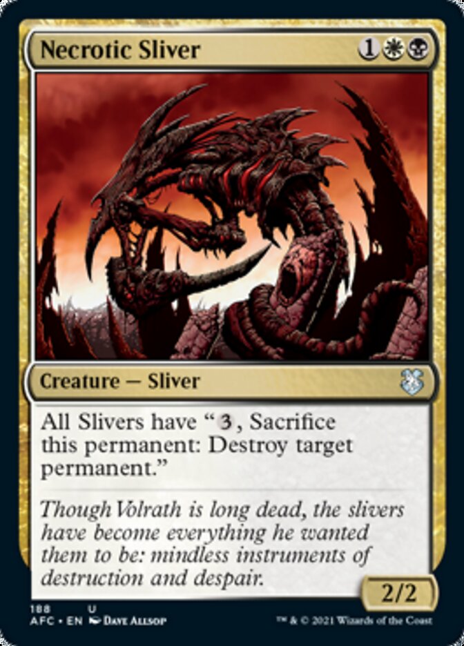 Necrotic Sliver [Dungeons & Dragons: Adventures in the Forgotten Realms Commander] | Local Legends