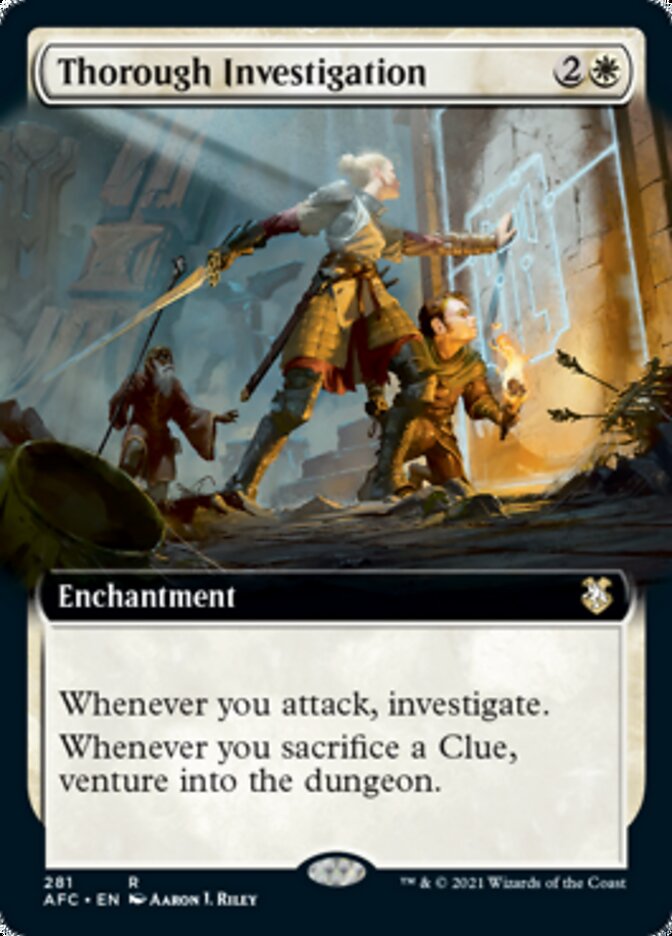 Thorough Investigation (Extended Art) [Dungeons & Dragons: Adventures in the Forgotten Realms Commander] | Local Legends