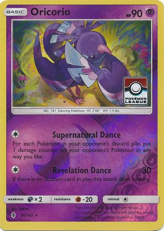 Oricorio (56/145) (League Promo) [Sun & Moon: Guardians Rising] | Golgari Games