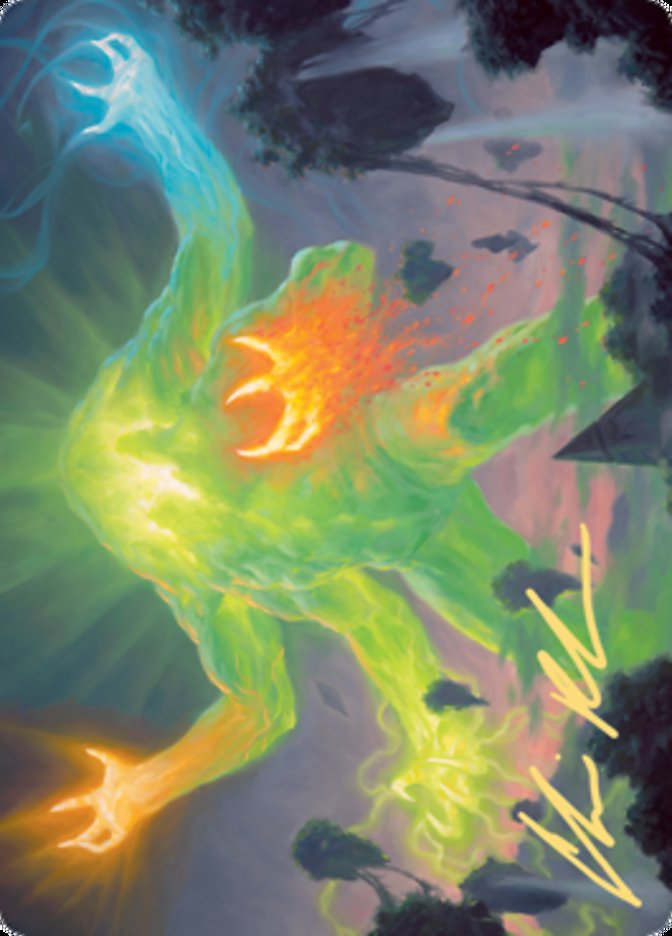 Omnath, Locus of Creation Art Card (Gold-Stamped Signature) [Zendikar Rising Art Series] | Golgari Games