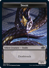 Snake // Zombie Double-sided Token [Commander Collection: Black Tokens] | Golgari Games