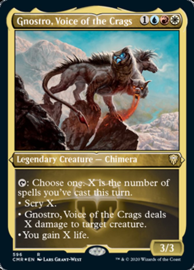 Gnostro, Voice of the Crags (Etched) [Commander Legends] | Golgari Games