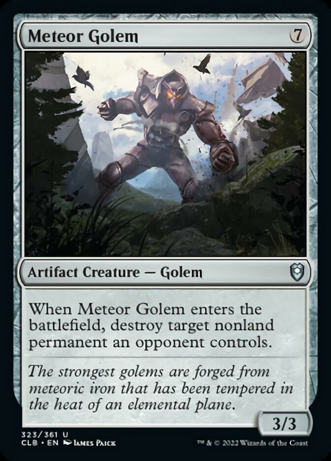 Meteor Golem [Commander Legends: Battle for Baldur's Gate] | Golgari Games