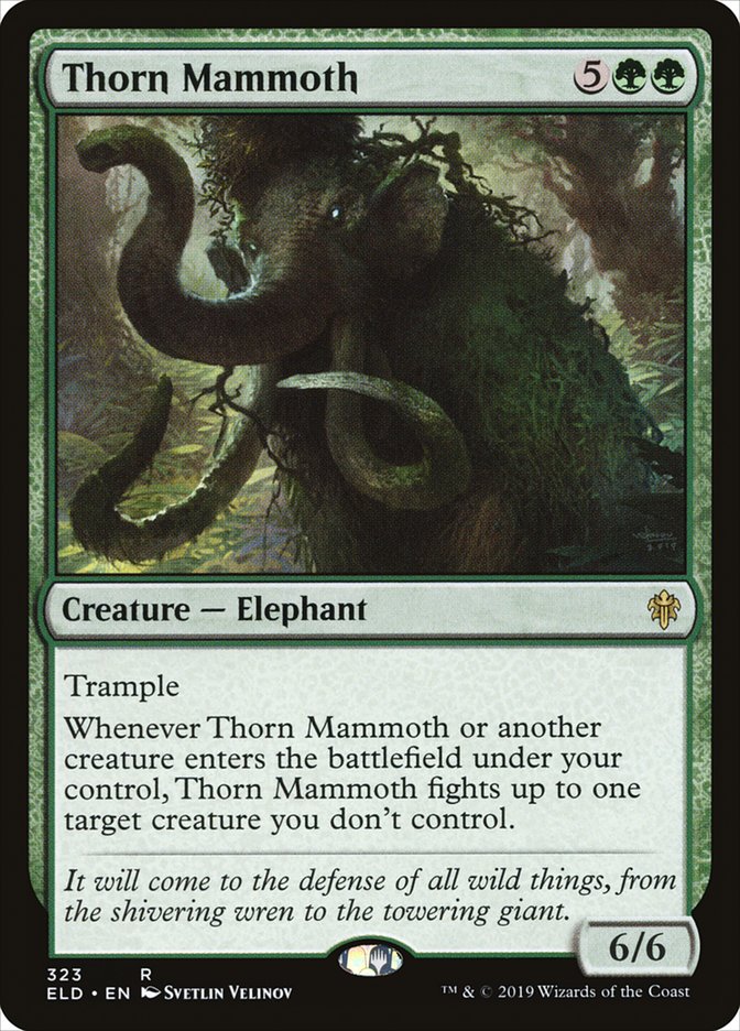 Thorn Mammoth [Throne of Eldraine] | Golgari Games