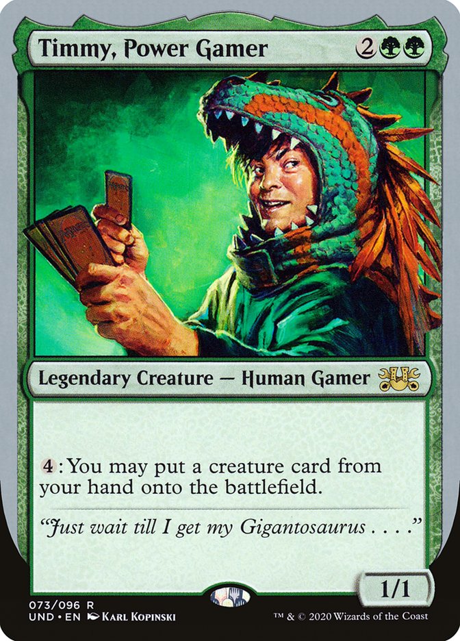 Timmy, Power Gamer [Unsanctioned] | Golgari Games