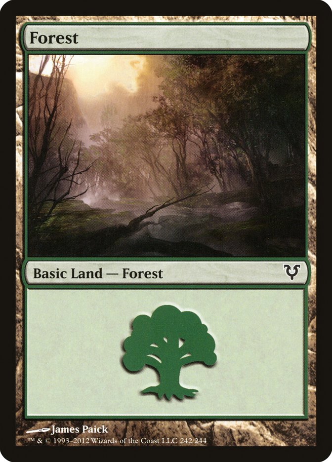 Forest (242) [Avacyn Restored] | Golgari Games