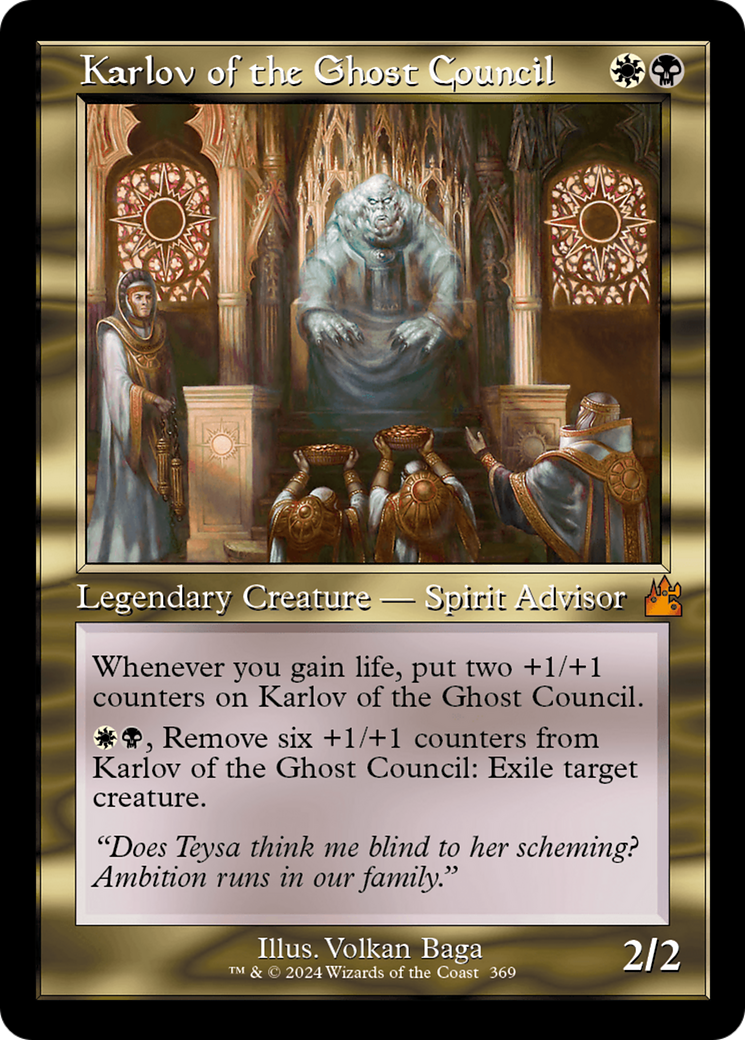 Karlov of the Ghost Council (Retro Frame) [Ravnica Remastered] | Local Legends