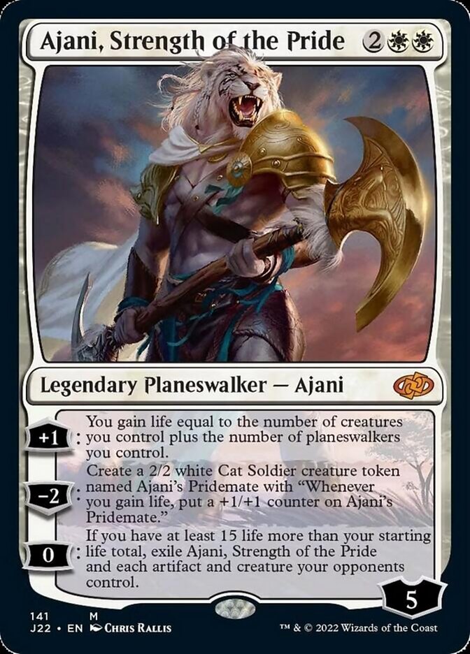 Ajani, Strength of the Pride [Jumpstart 2022] | Golgari Games