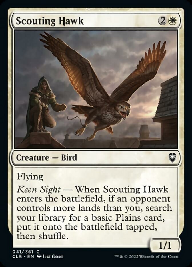 Scouting Hawk [Commander Legends: Battle for Baldur's Gate] | Golgari Games