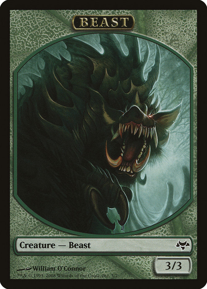 Beast Token [Eventide Tokens] | Golgari Games