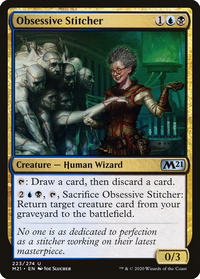 Obsessive Stitcher [Core Set 2021] | Local Legends