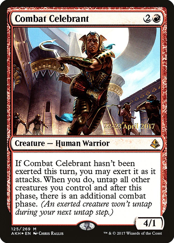 Combat Celebrant [Amonkhet Prerelease Promos] | Golgari Games