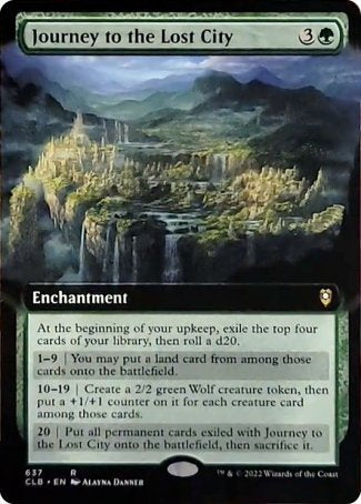 Journey to the Lost City (Extended Art) [Commander Legends: Battle for Baldur's Gate] | Local Legends