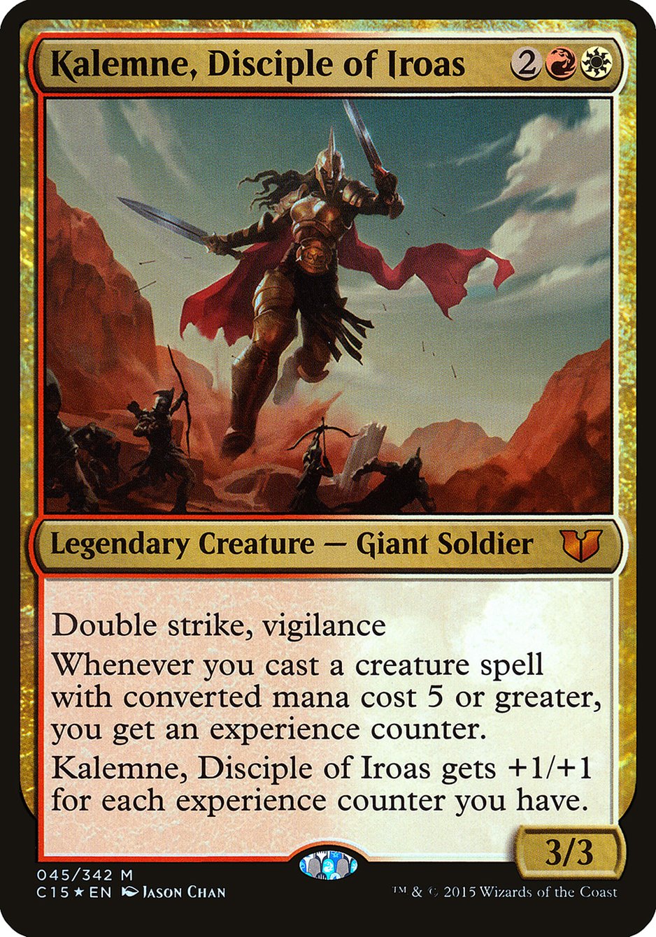 Kalemne, Disciple of Iroas (Oversized) [Commander 2015 Oversized] | Golgari Games