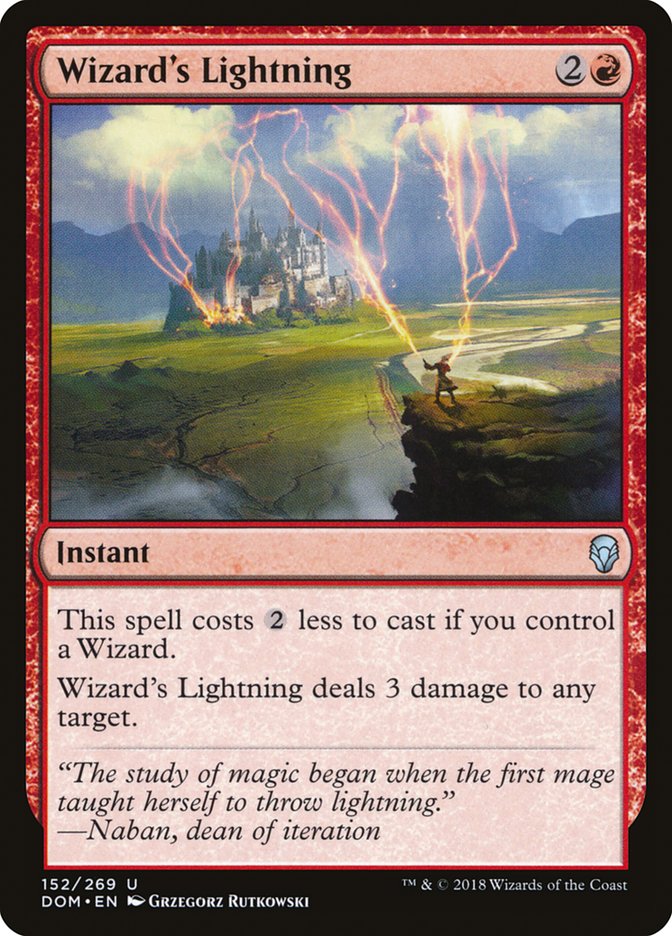 Wizard's Lightning [Dominaria] | Golgari Games