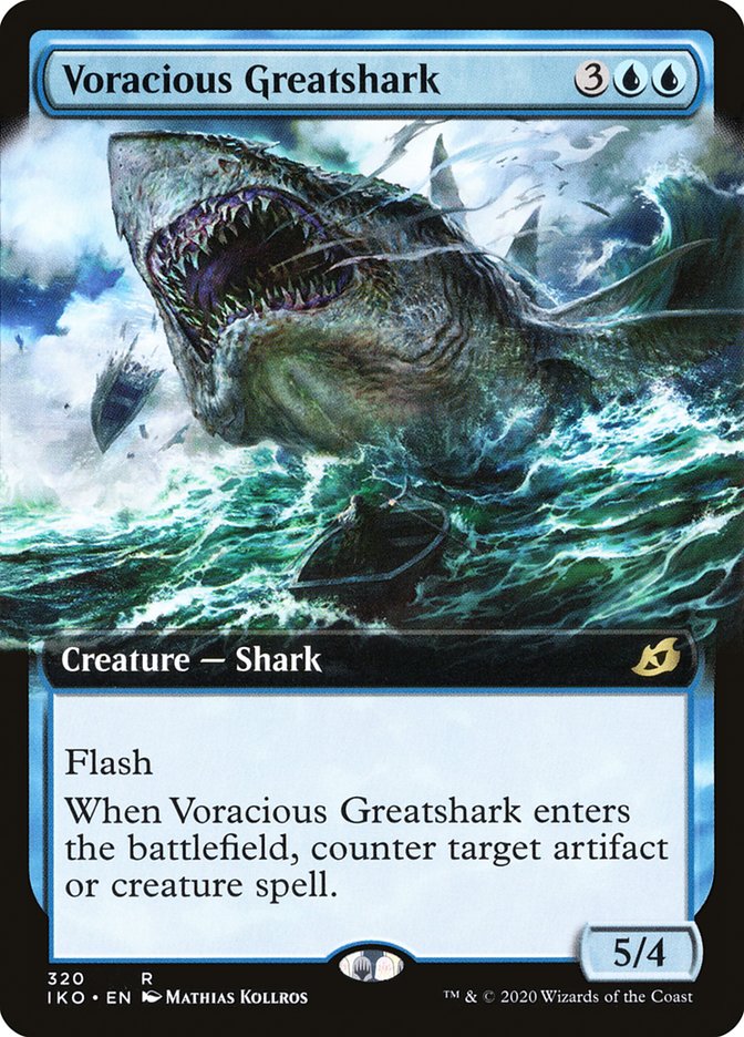 Voracious Greatshark (Extended Art) [Ikoria: Lair of Behemoths] | Golgari Games