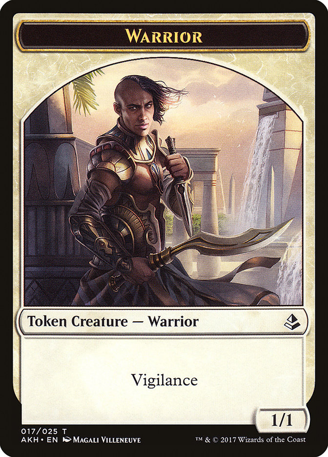 Warrior Token [Amonkhet Tokens] | Golgari Games