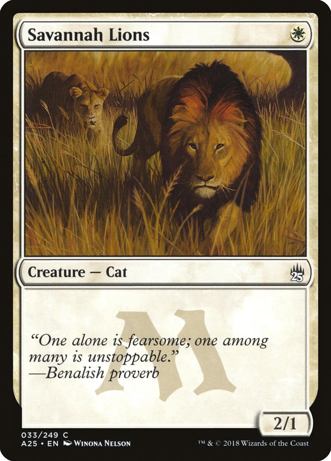 Savannah Lions [Masters 25] | Golgari Games