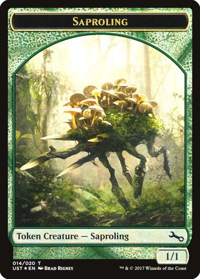 Saproling // Saproling Double-sided Token [Unstable Tokens] | Golgari Games