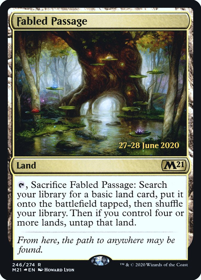 Fabled Passage [Core Set 2021 Prerelease Promos] | Golgari Games