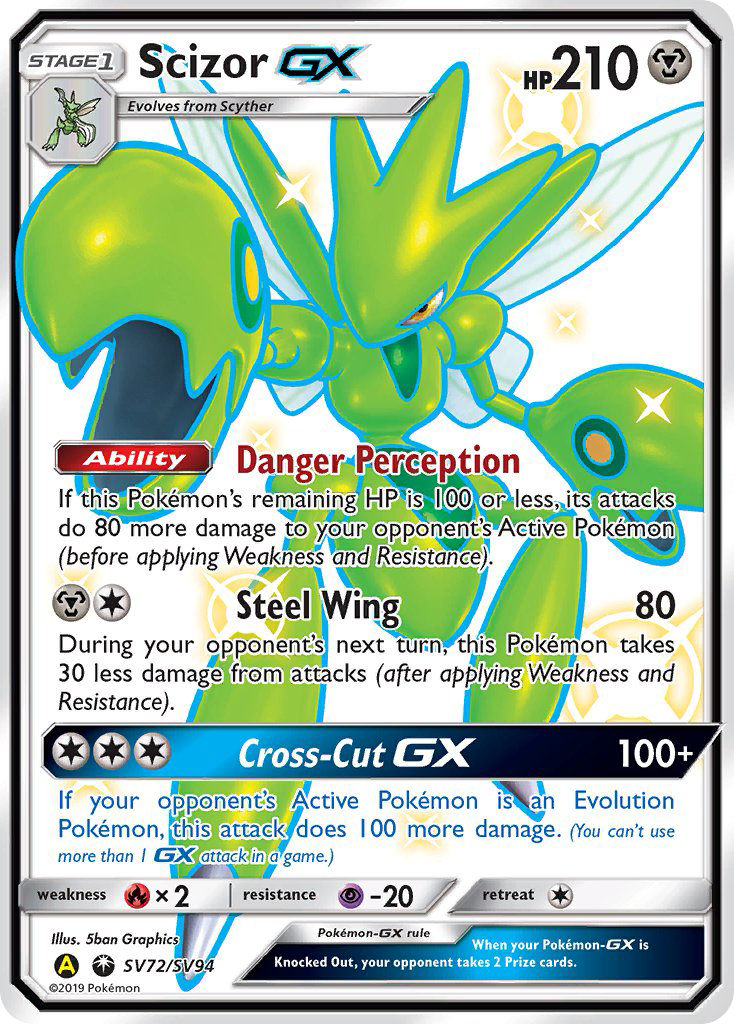 Scizor GX (SV72/SV94) [Sun & Moon: Hidden Fates - Shiny Vault] | Golgari Games