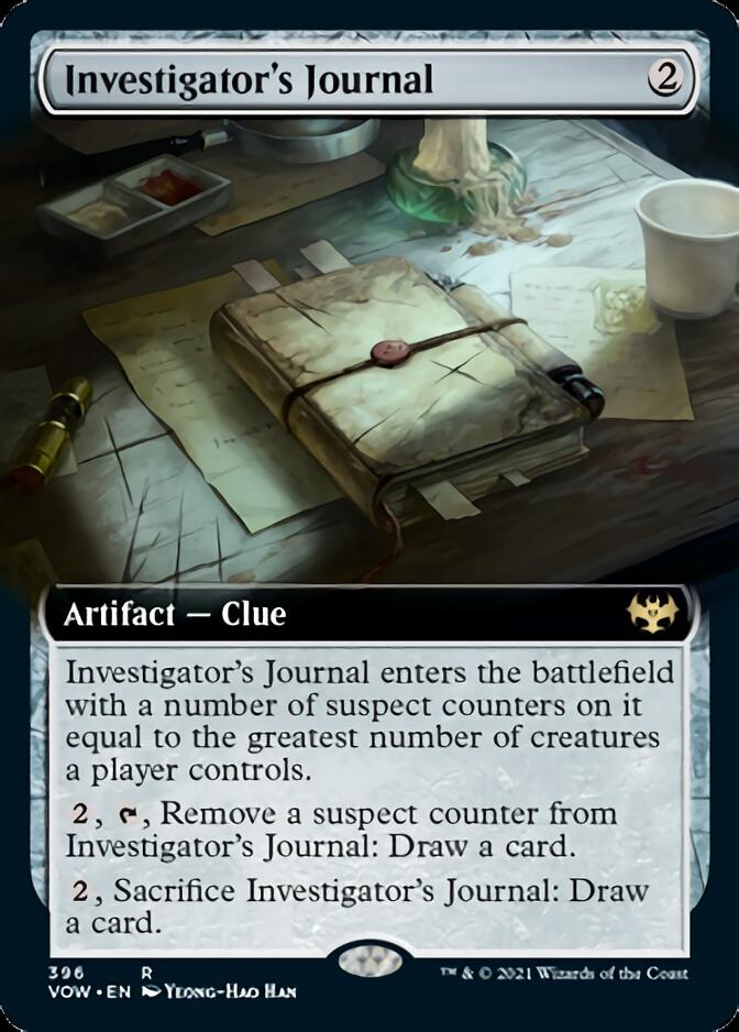 Investigator's Journal (Extended Art) [Innistrad: Crimson Vow] | Local Legends