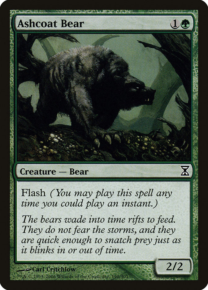 Ashcoat Bear [Time Spiral] | Golgari Games