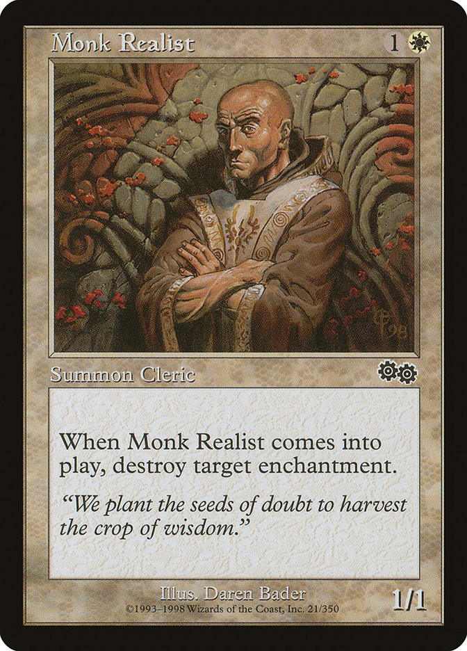 Monk Realist [Urza's Saga] | Golgari Games