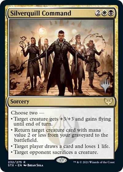 Silverquill Command (Promo Pack) [Strixhaven: School of Mages Promos] | Golgari Games