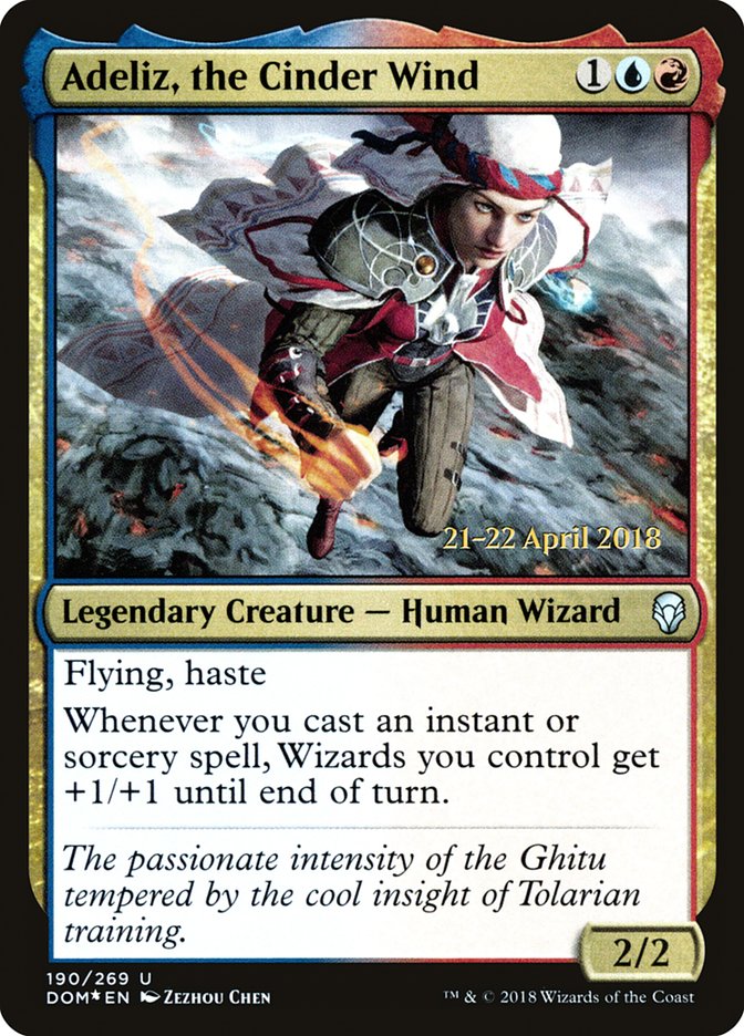 Adeliz, the Cinder Wind [Dominaria Prerelease Promos] | Local Legends