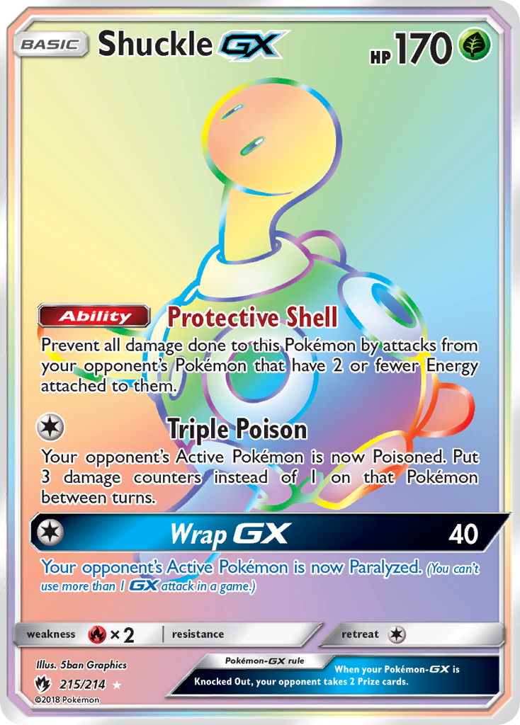 Shuckle GX (215/214) [Sun & Moon: Lost Thunder] | Golgari Games