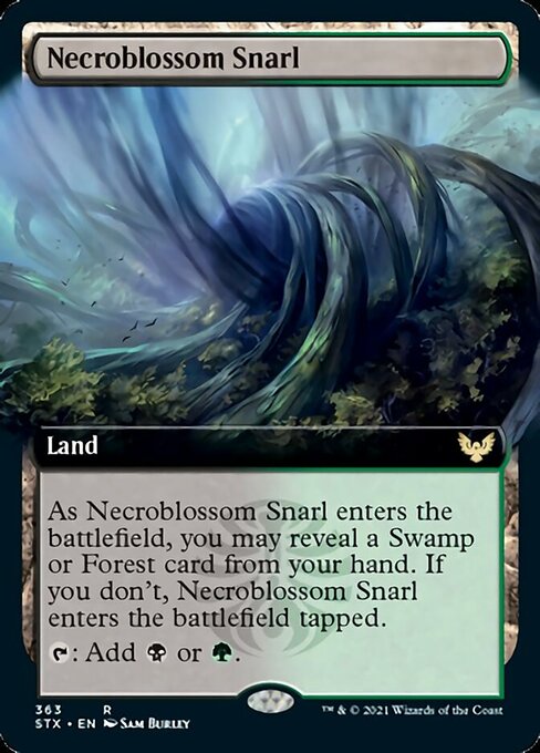 Necroblossom Snarl (Extended Art) [Strixhaven: School of Mages] | Local Legends