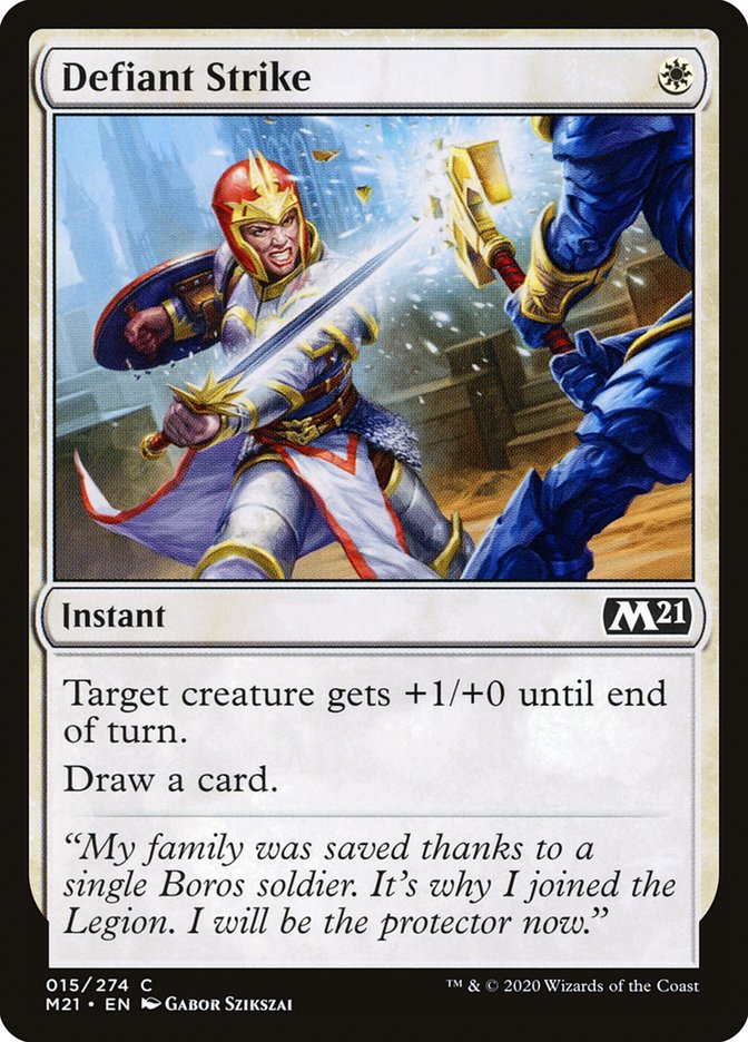 Defiant Strike [Core Set 2021] | Local Legends