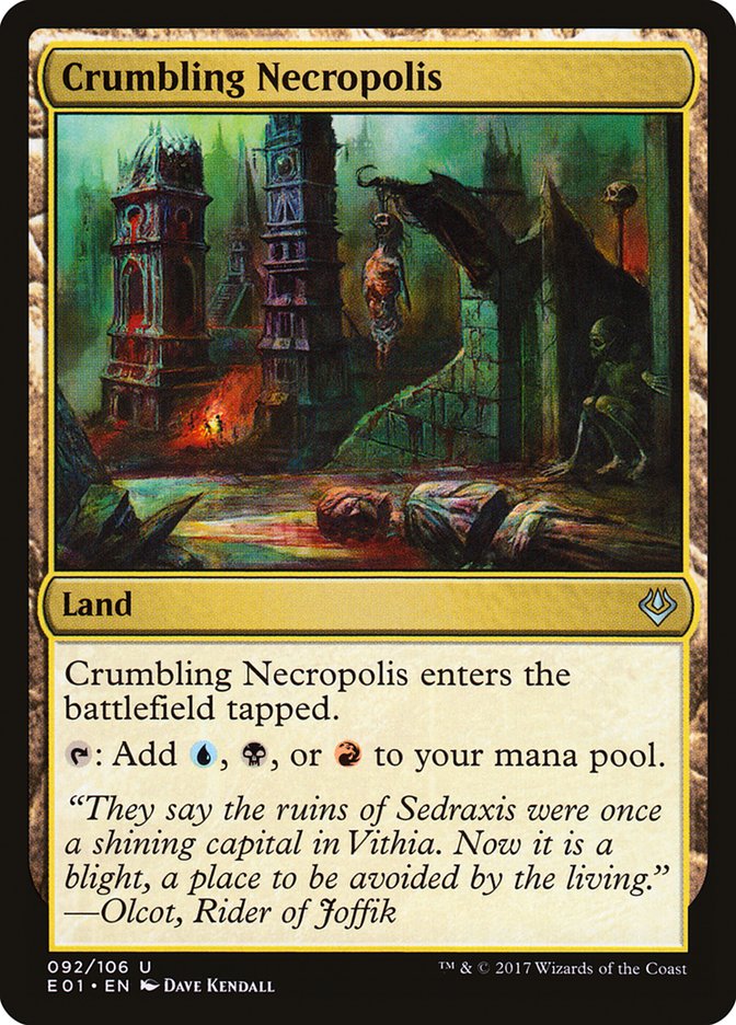 Crumbling Necropolis [Archenemy: Nicol Bolas] | Golgari Games