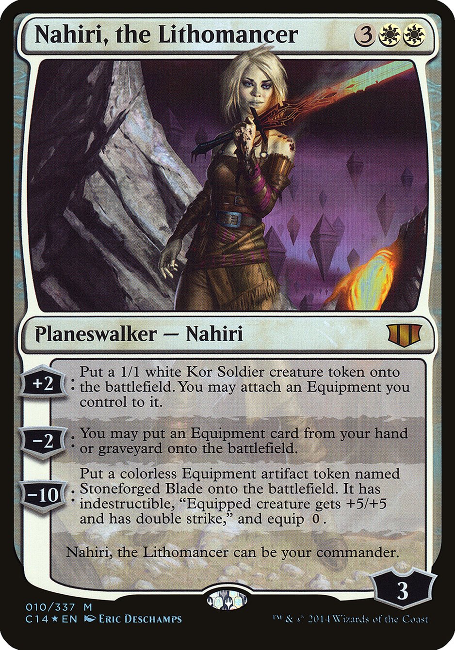 Nahiri, the Lithomancer (Oversized) [Commander 2014 Oversized] | Golgari Games