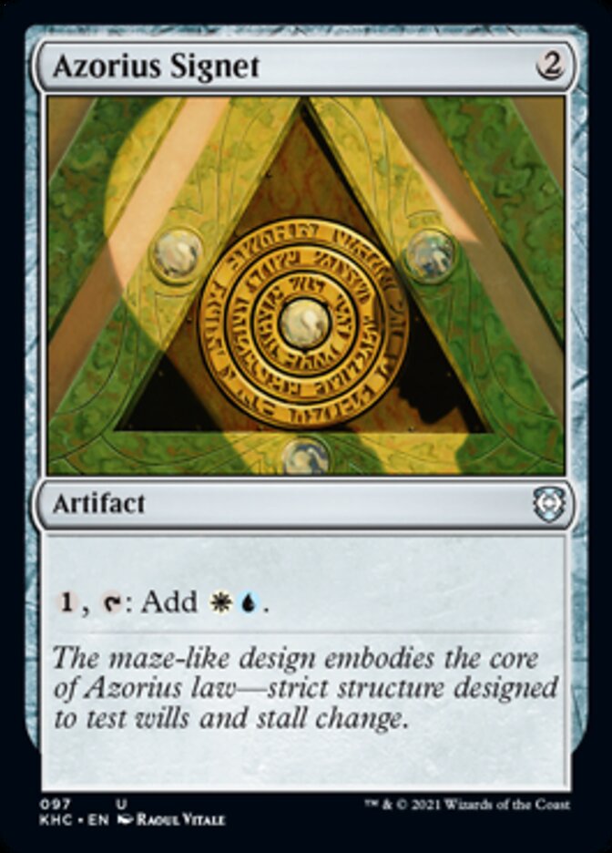 Azorius Signet [Kaldheim Commander] | Golgari Games