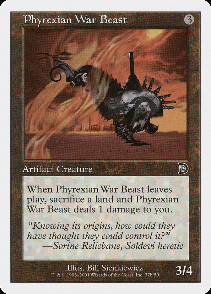 Phyrexian War Beast (Signature on Right) [Deckmasters] | Golgari Games