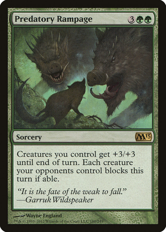 Predatory Rampage [Magic 2013] | Local Legends