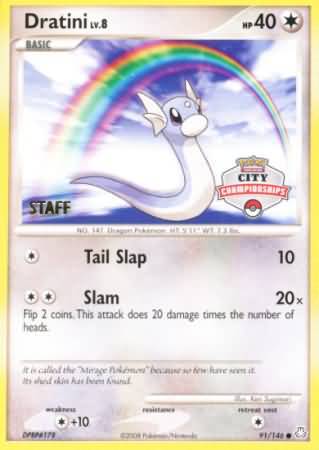 Dratini (91/146) (City Championship Promo Staff) [Diamond & Pearl: Legends Awakened] | Golgari Games