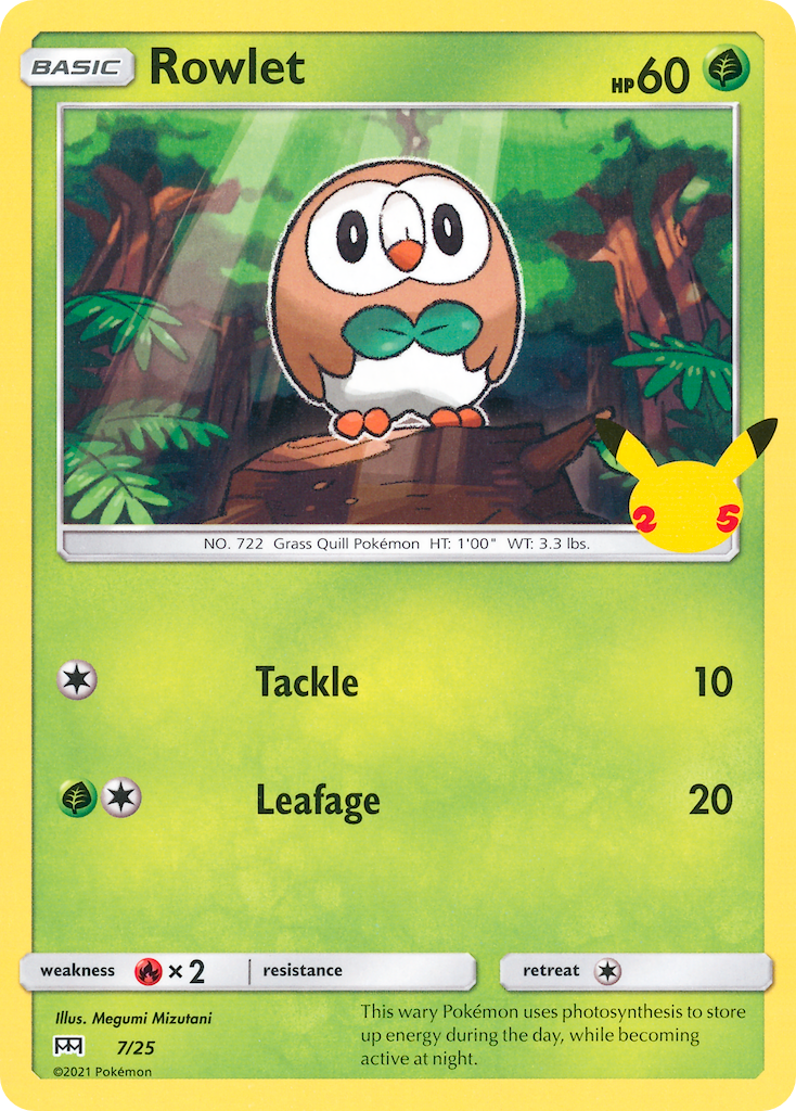 Rowlet (7/25) [McDonald's 25th Anniversary] | Golgari Games